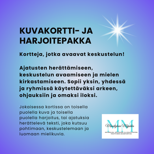 Kuvakortti- ja harjoitepakka
